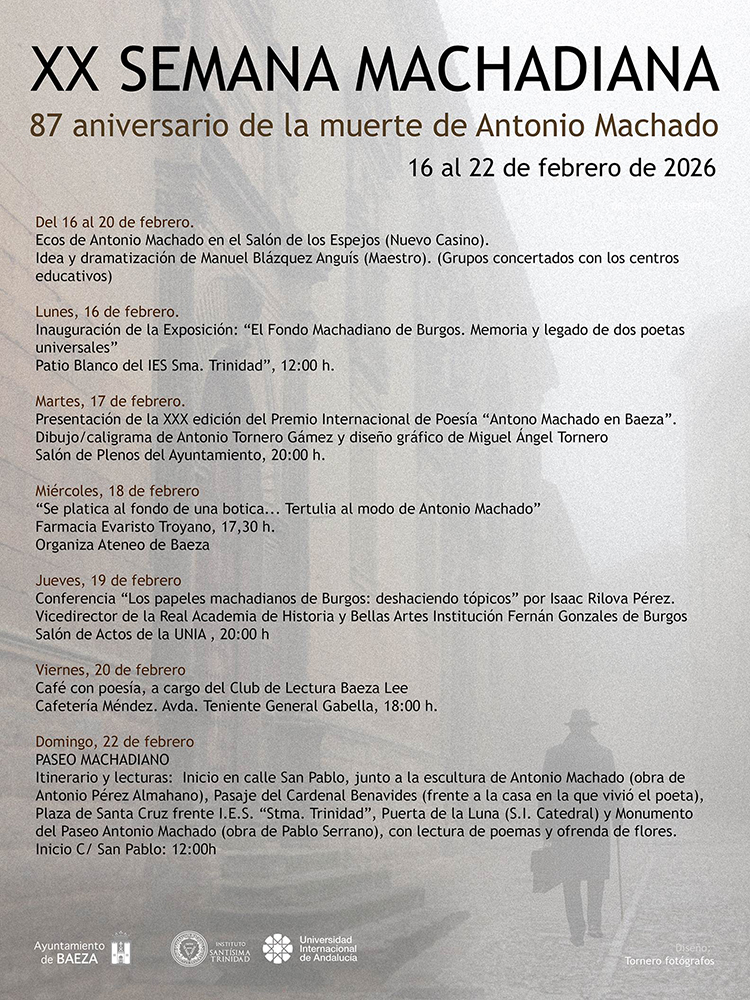 La Semana Machadiana en Baeza - Pópulo Servicios Turísticos